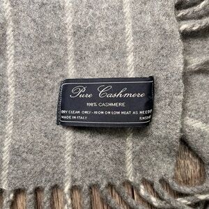 Gray Cashmere Scarf